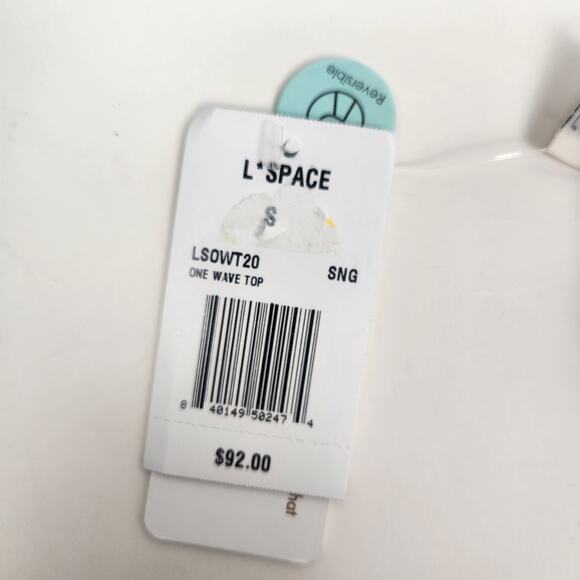 L*Space One Wave Reversible Bikini Top in Pink Burgundy Size Small NWT - Picture 5 of 6